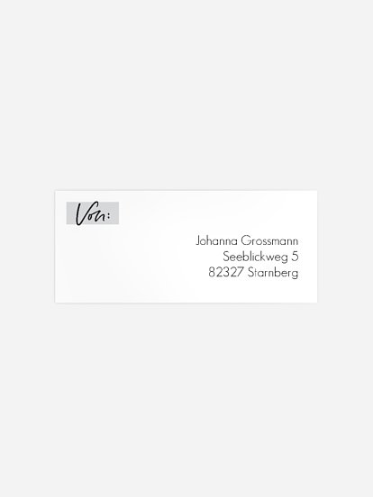 Absenderaufkleber Geburtstag Rückblick