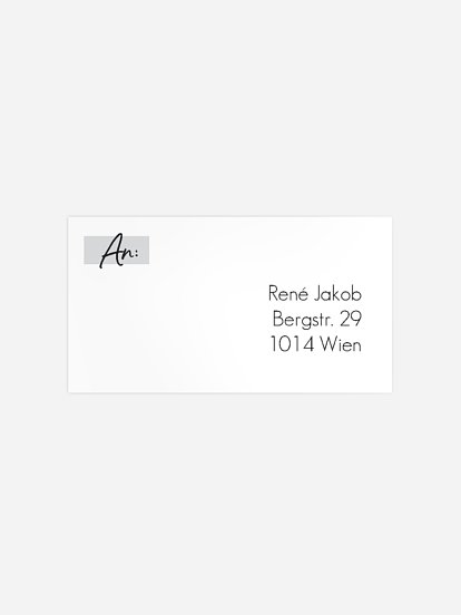 Empfängeraufkleber Geburtstag Rückblick