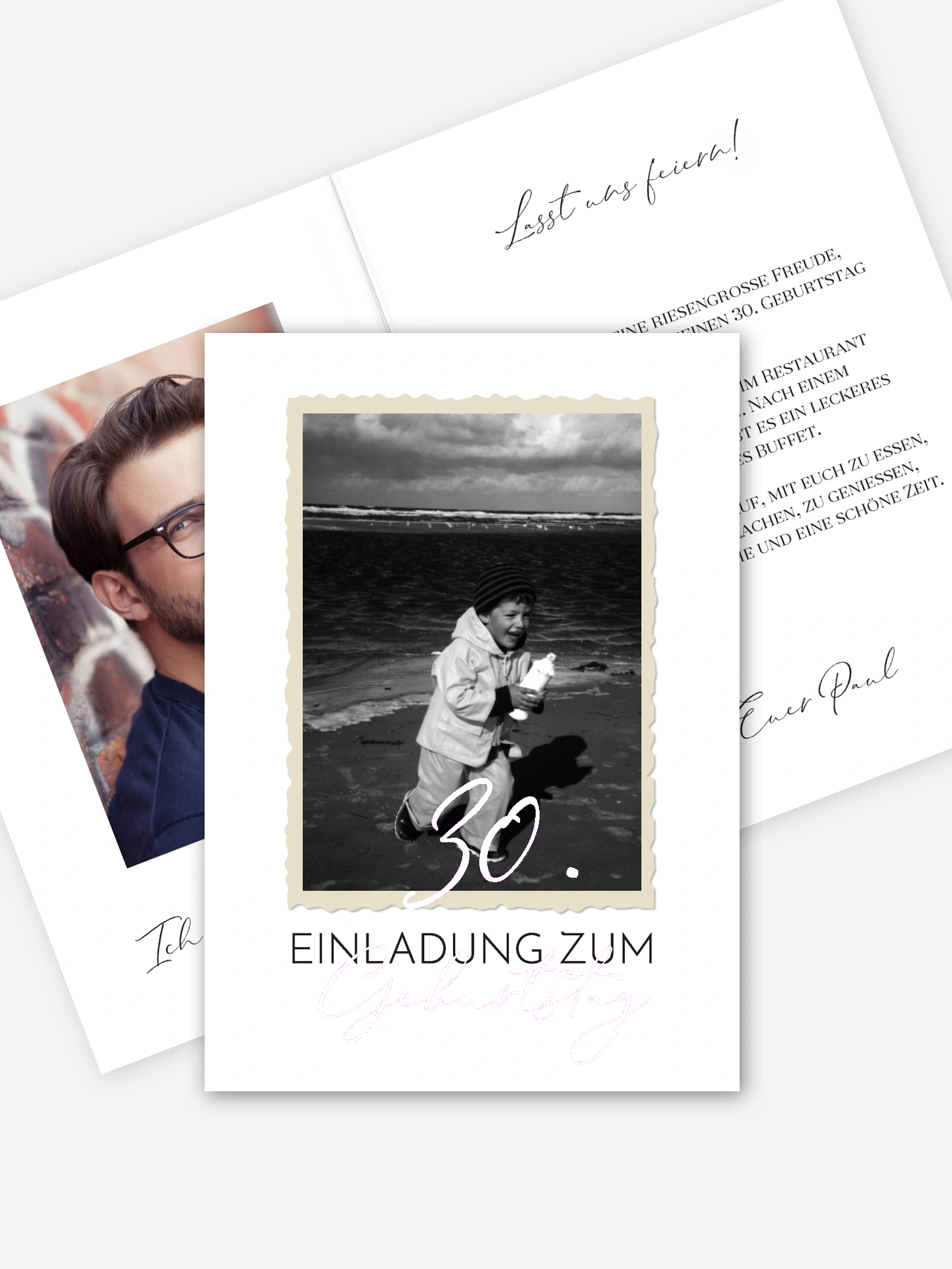 Einladung 30. Geburtstag Schnappschuss