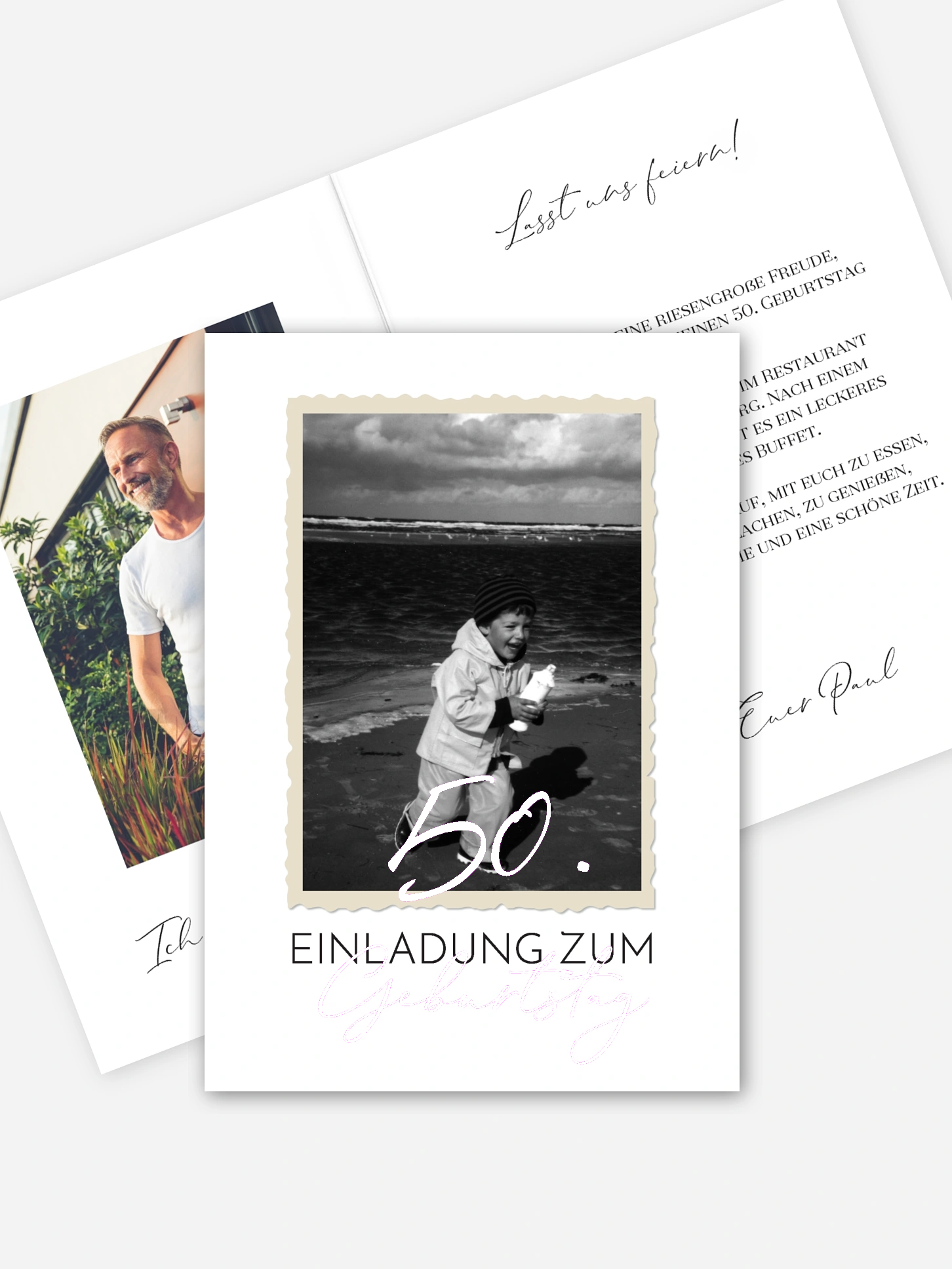 Einladung 50. Geburtstag Schnappschuss