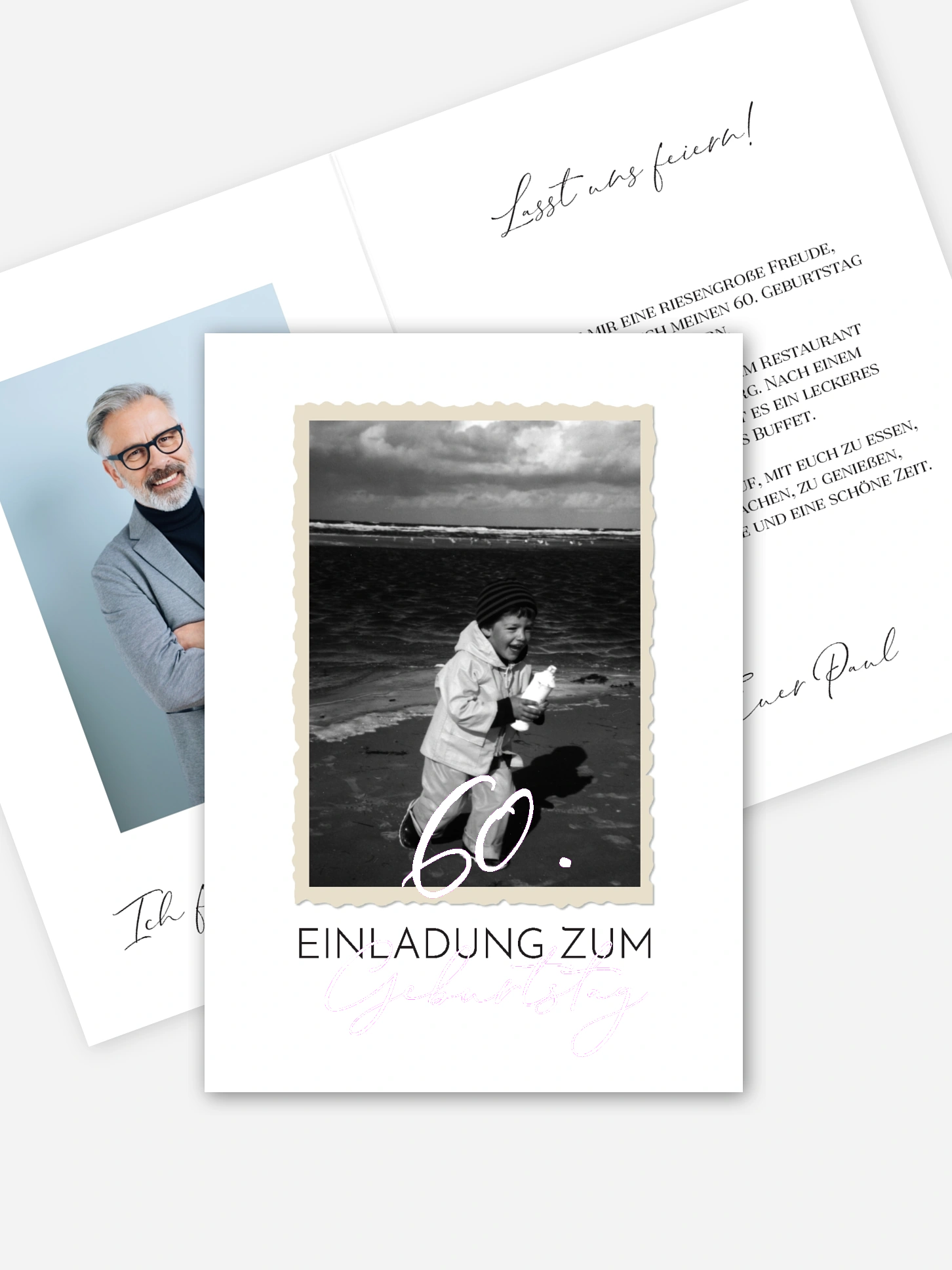 Einladung 60. Geburtstag Schnappschuss