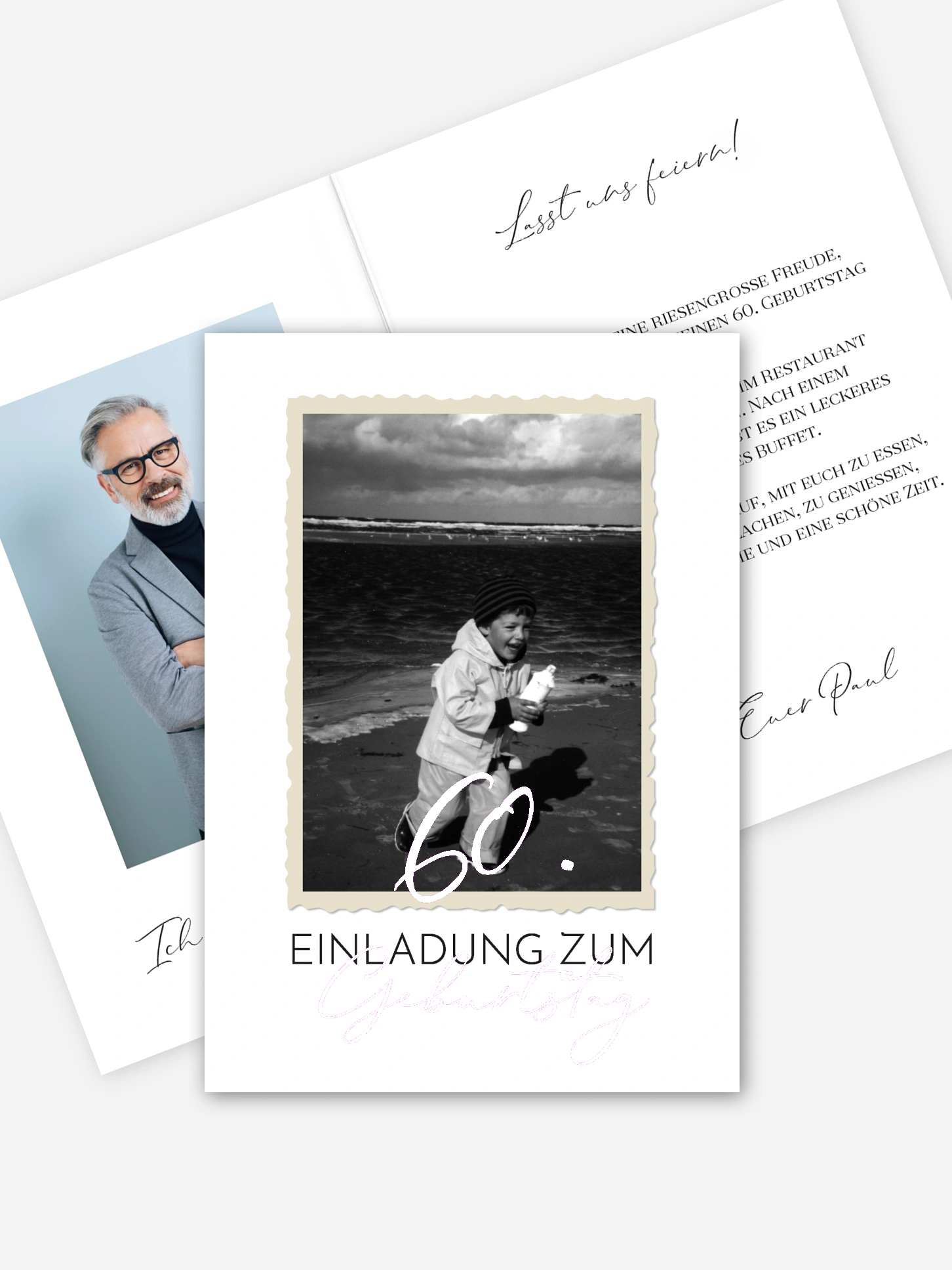 Einladung 60. Geburtstag Schnappschuss