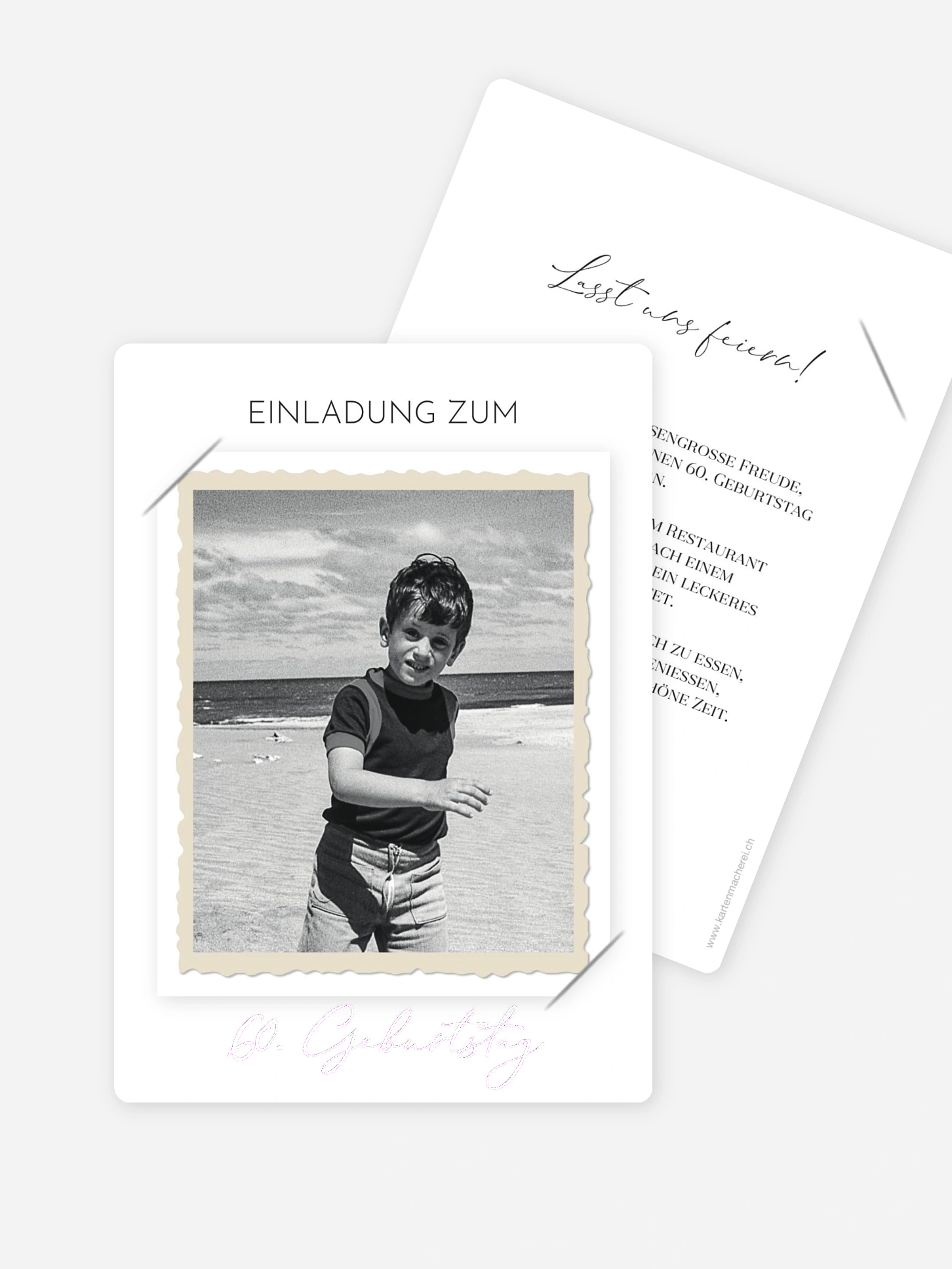Einladung 60. Geburtstag Schnappschuss