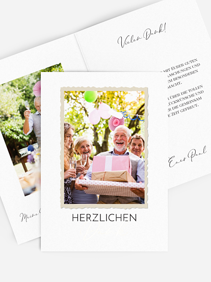 Dankeskarten zum Geburtstag Versand in 12 Tagen