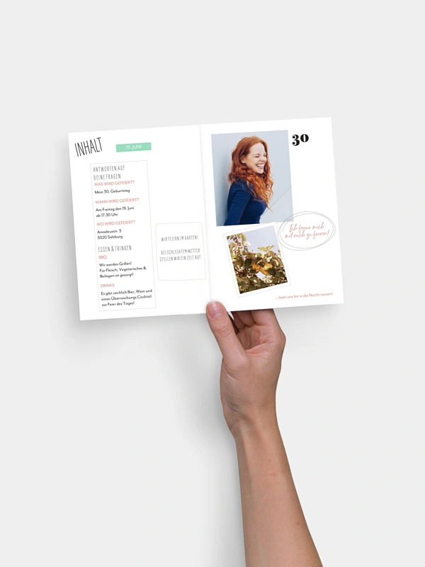 Einladung 30. Geburtstag Party Magazin