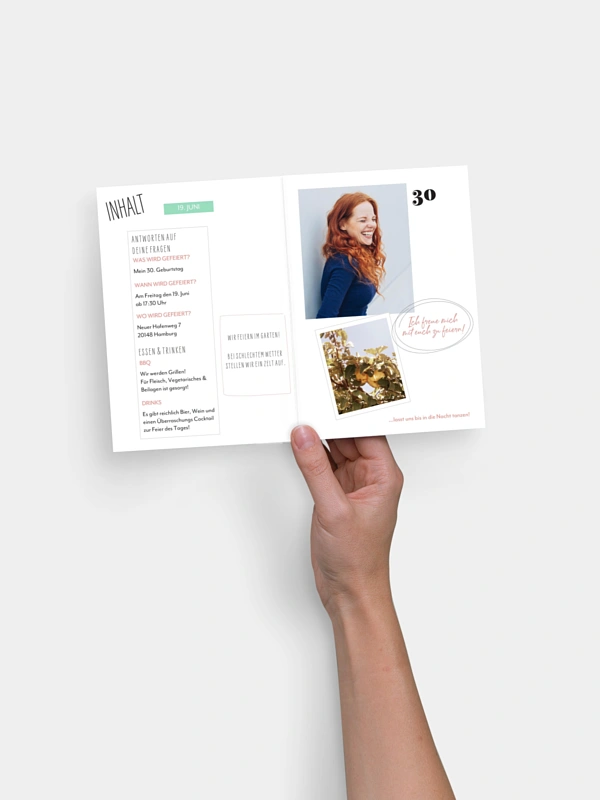 Einladung 30. Geburtstag Party Magazin