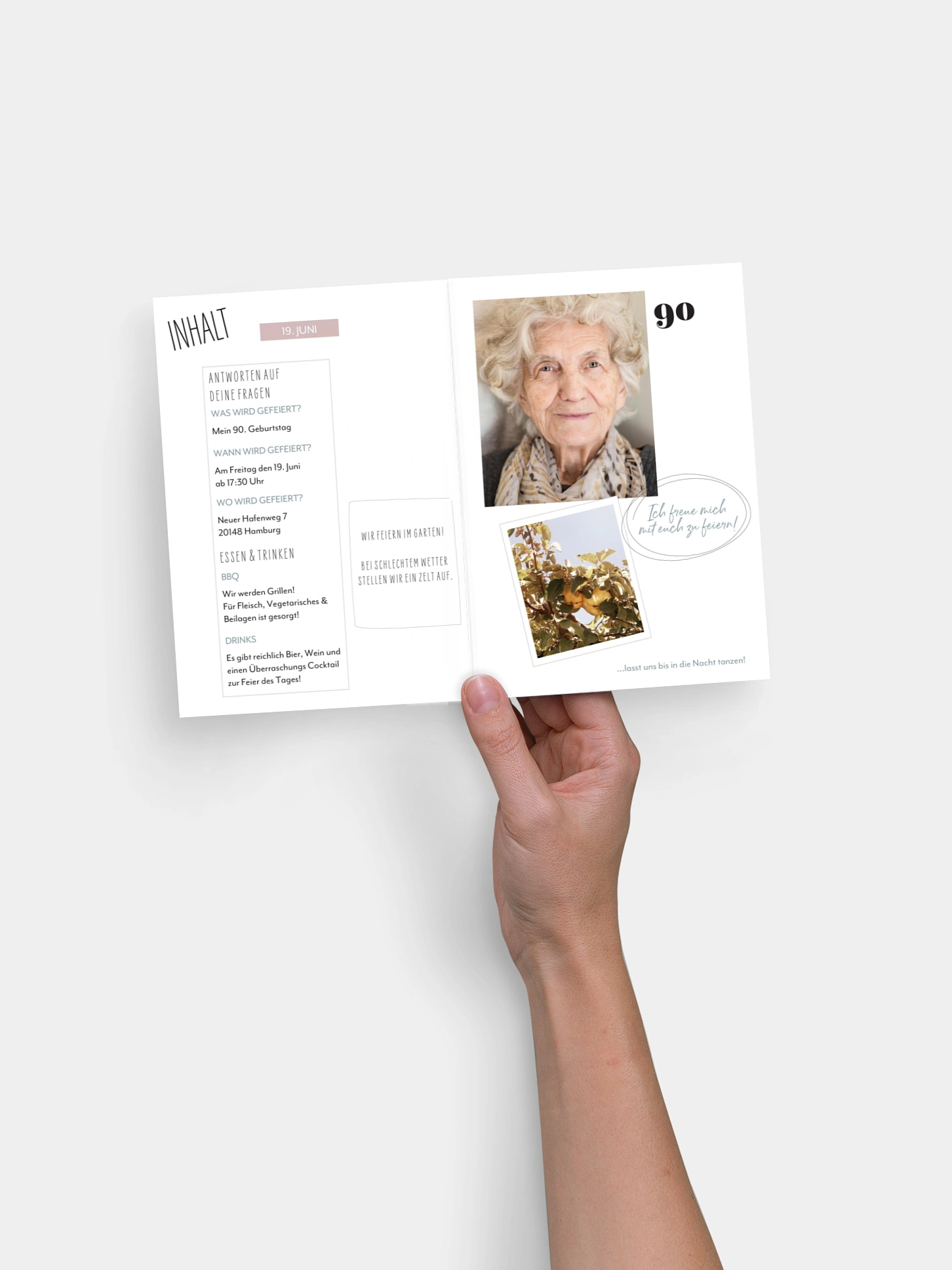 Einladung 90. Geburtstag Party Magazin