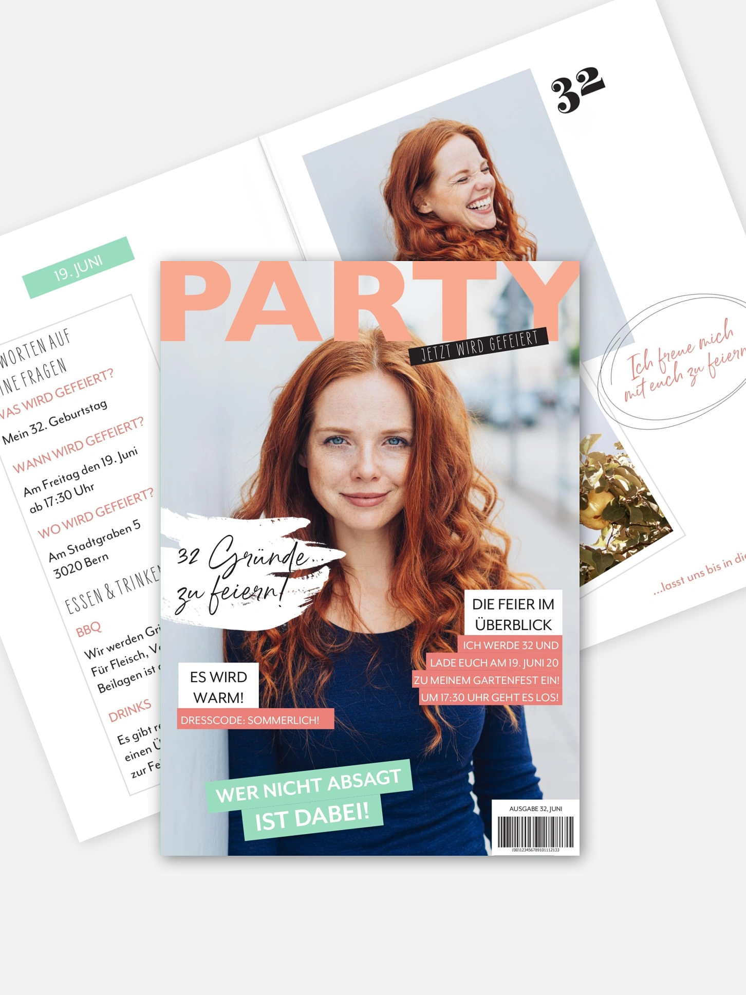 Geburtstagseinladung Party Magazin