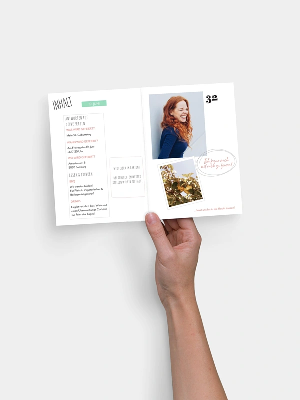 Geburtstagseinladung Party Magazin