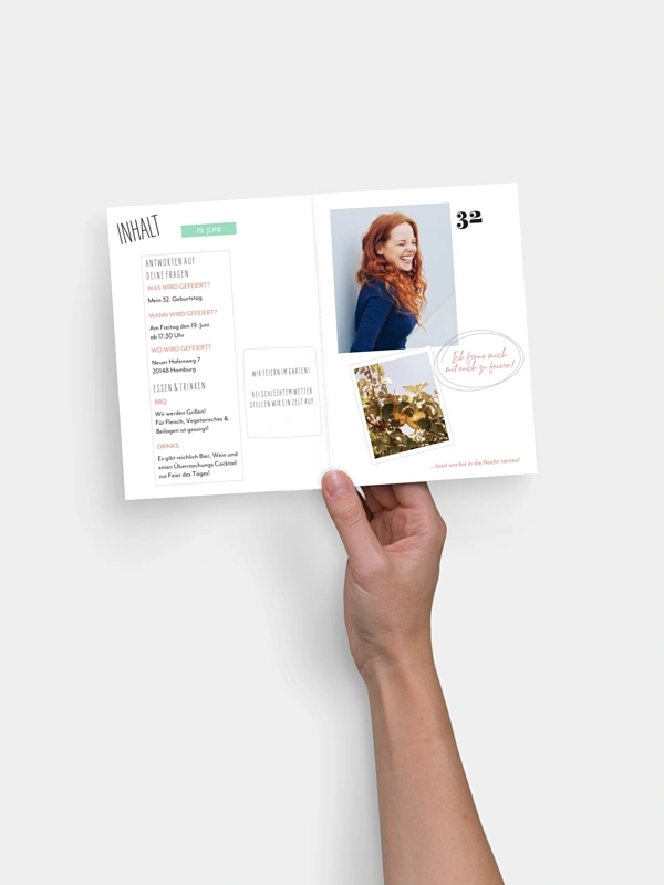 Geburtstagseinladung Party Magazin