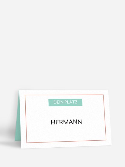 Tischkarte Geburtstag Party Magazin