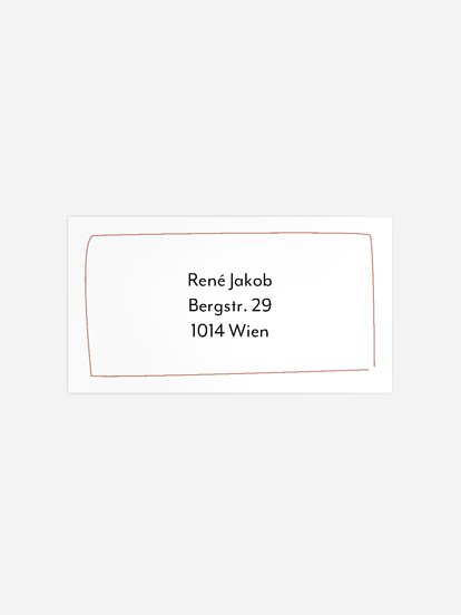 Empfängeraufkleber Geburtstag Party Magazin