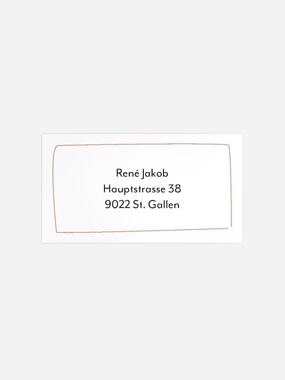 Empfängeraufkleber Geburtstag Party Magazin