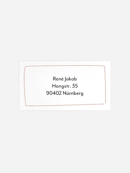 Empfängeraufkleber Geburtstag Party Magazin