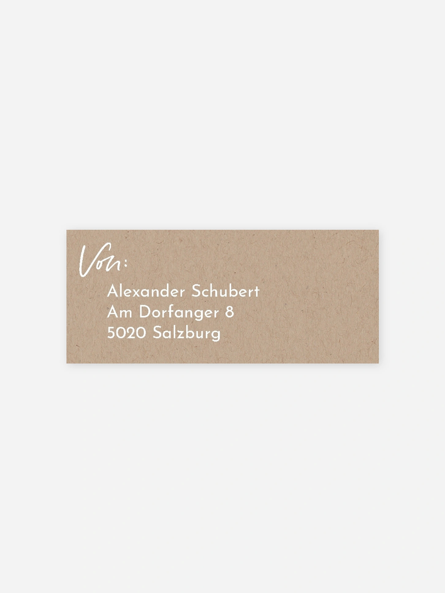 Absenderaufkleber Geburtstag Lebenslauf