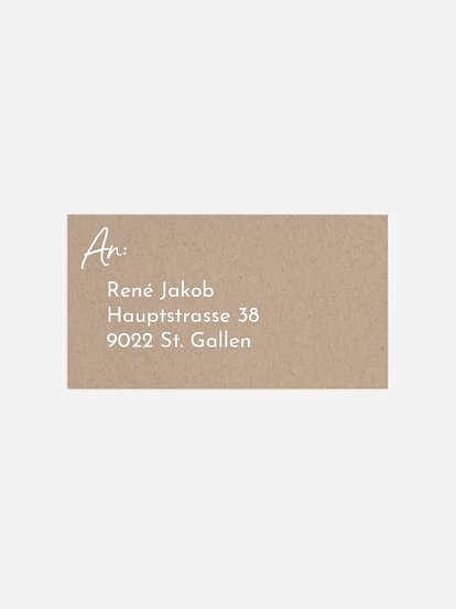 Empfängeraufkleber Geburtstag Lebenslauf