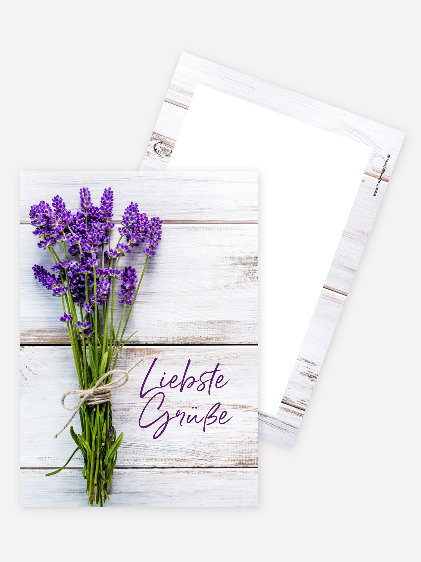 Grußkarte Lavendel