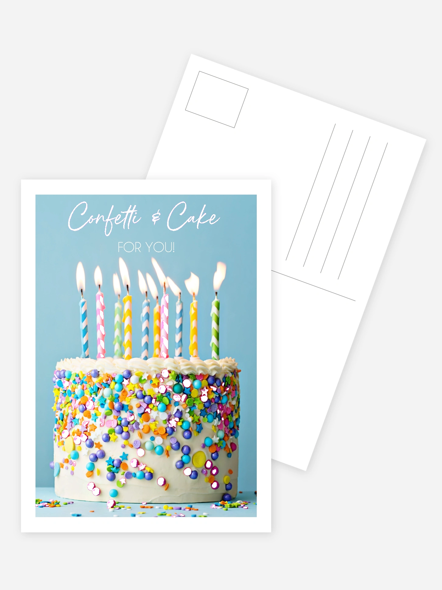 Grußkarte Confetti & Cake