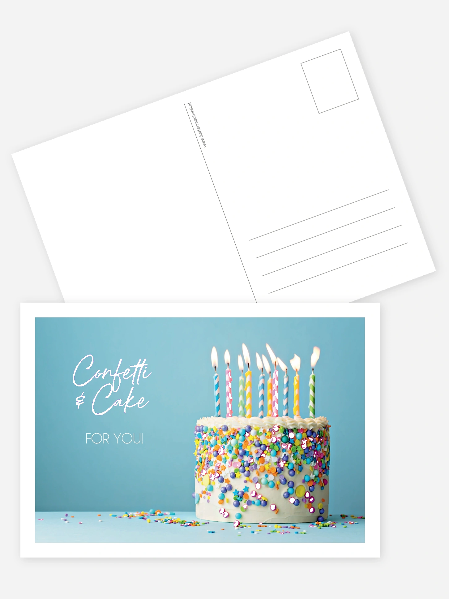 Grußkarte Confetti & Cake