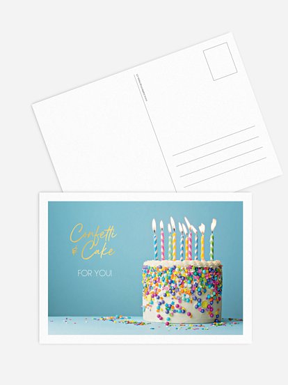 Grußkarte Confetti & Cake