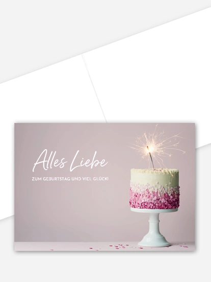 Grußkarte Tortentraum