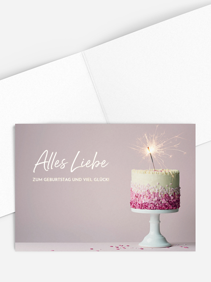 Grußkarte Tortentraum