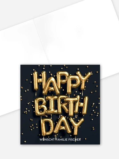 Grußkarte Gratulation