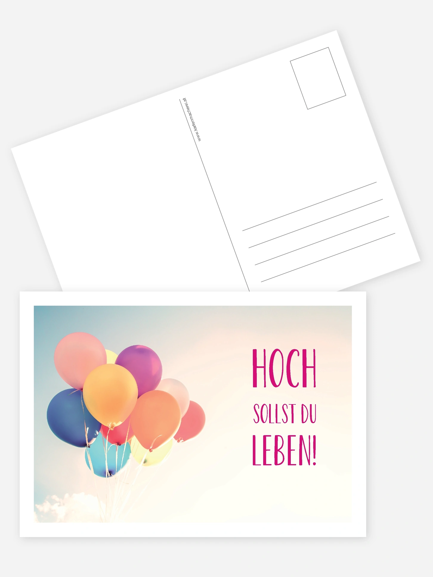 Grußkarte Lebe Hoch