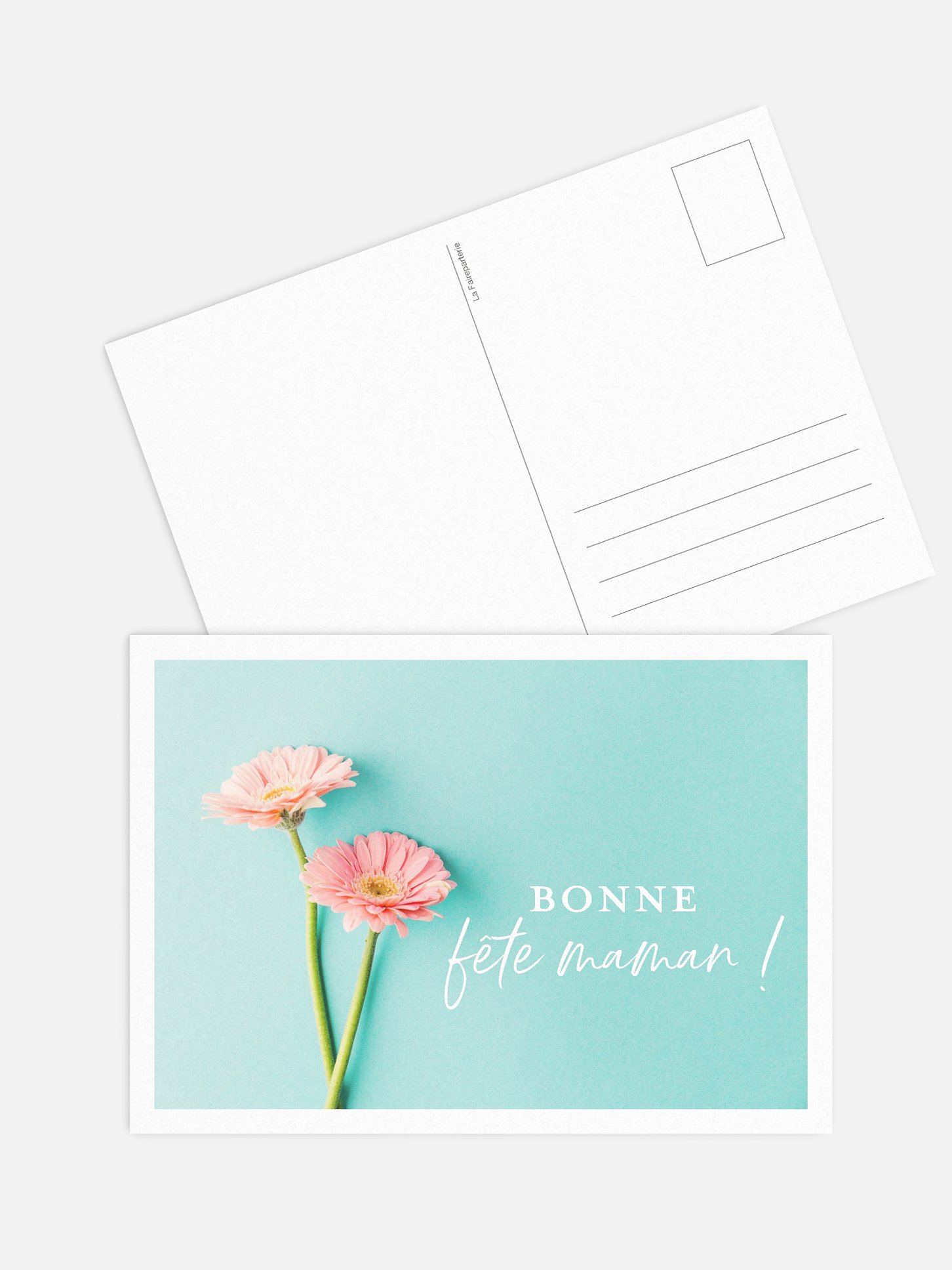 Carte de correspondance Gerbera