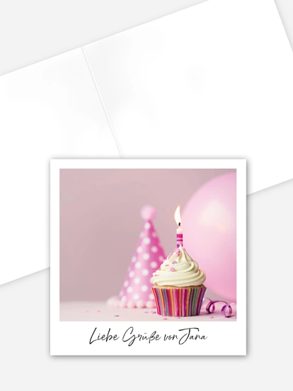 Grußkarte Muffin