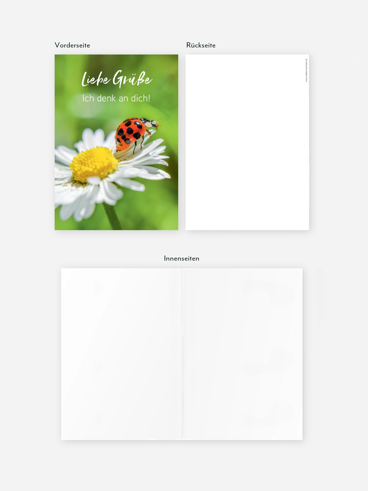 Grußkarte Glücksgefühl