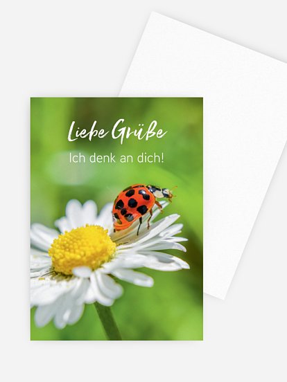 Grußkarte Glücksgefühl