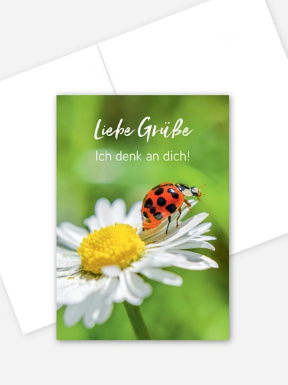 Grußkarte Glücksgefühl