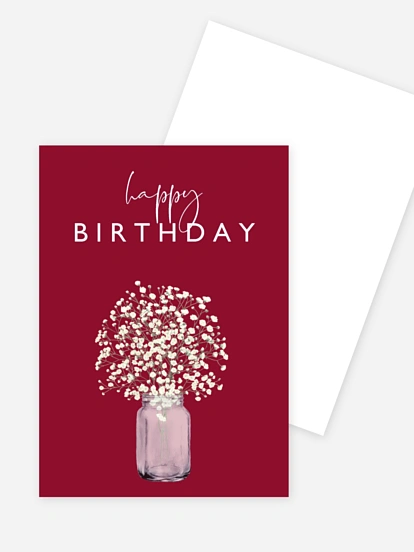 Grußkarte Wiesenblume