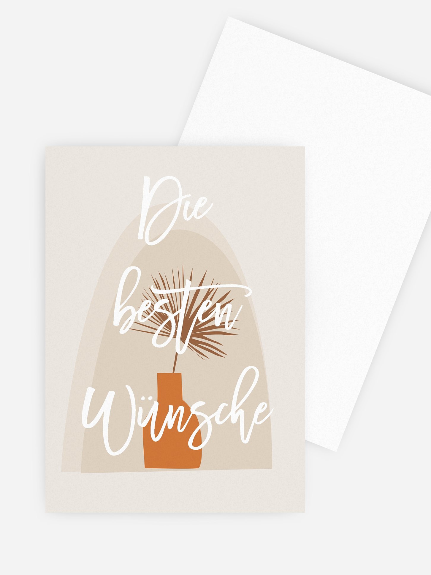 Grußkarte Beste Wünsche