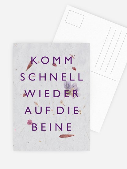 Grußkarte Flower Paper