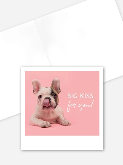 Carte de correspondance Big Kiss