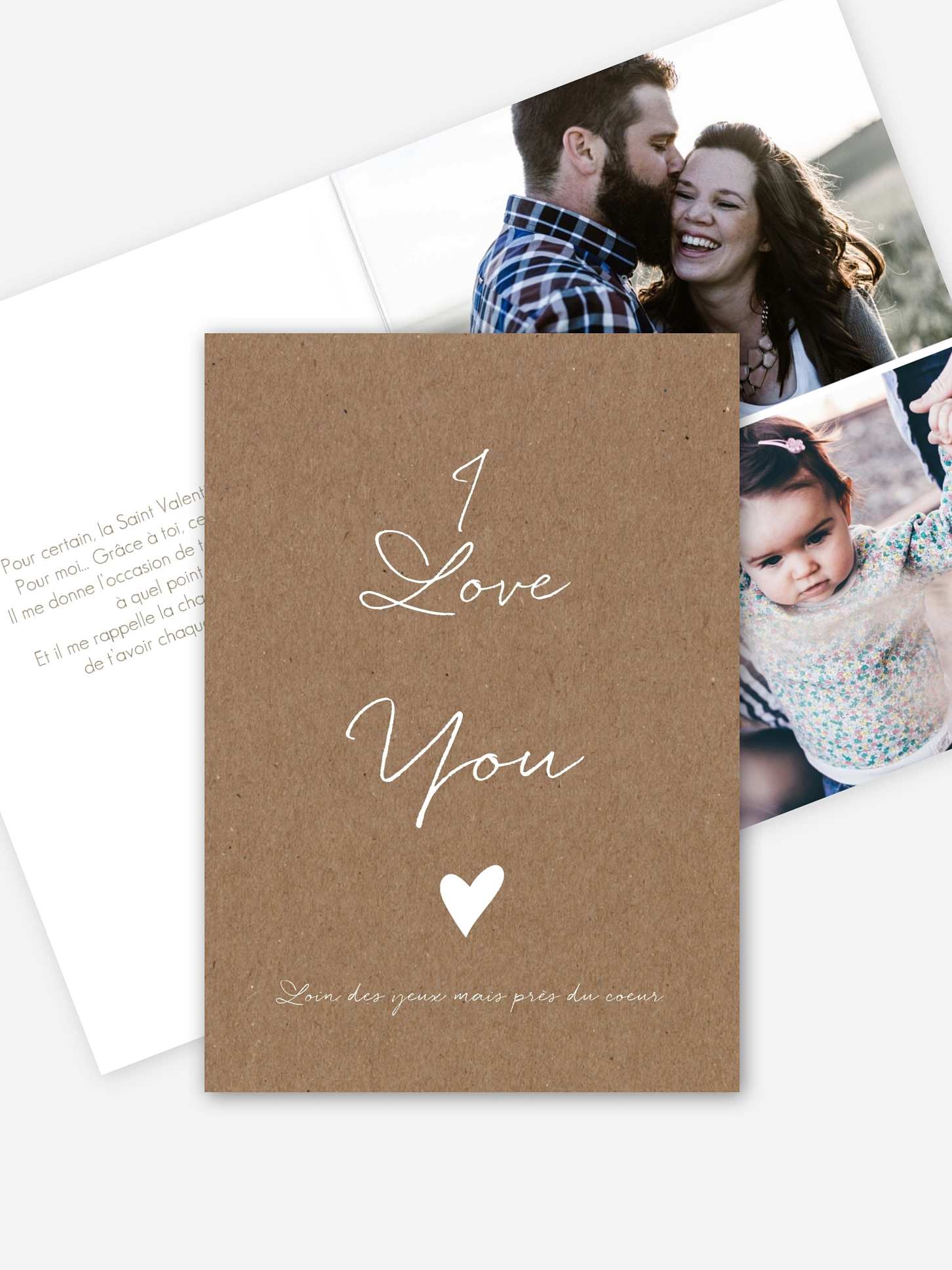 Carte de correspondance Juste un mot