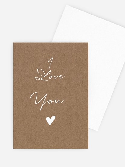 Carte de correspondance Juste un mot
