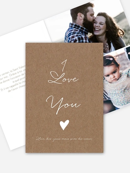 Carte de correspondance Juste un mot