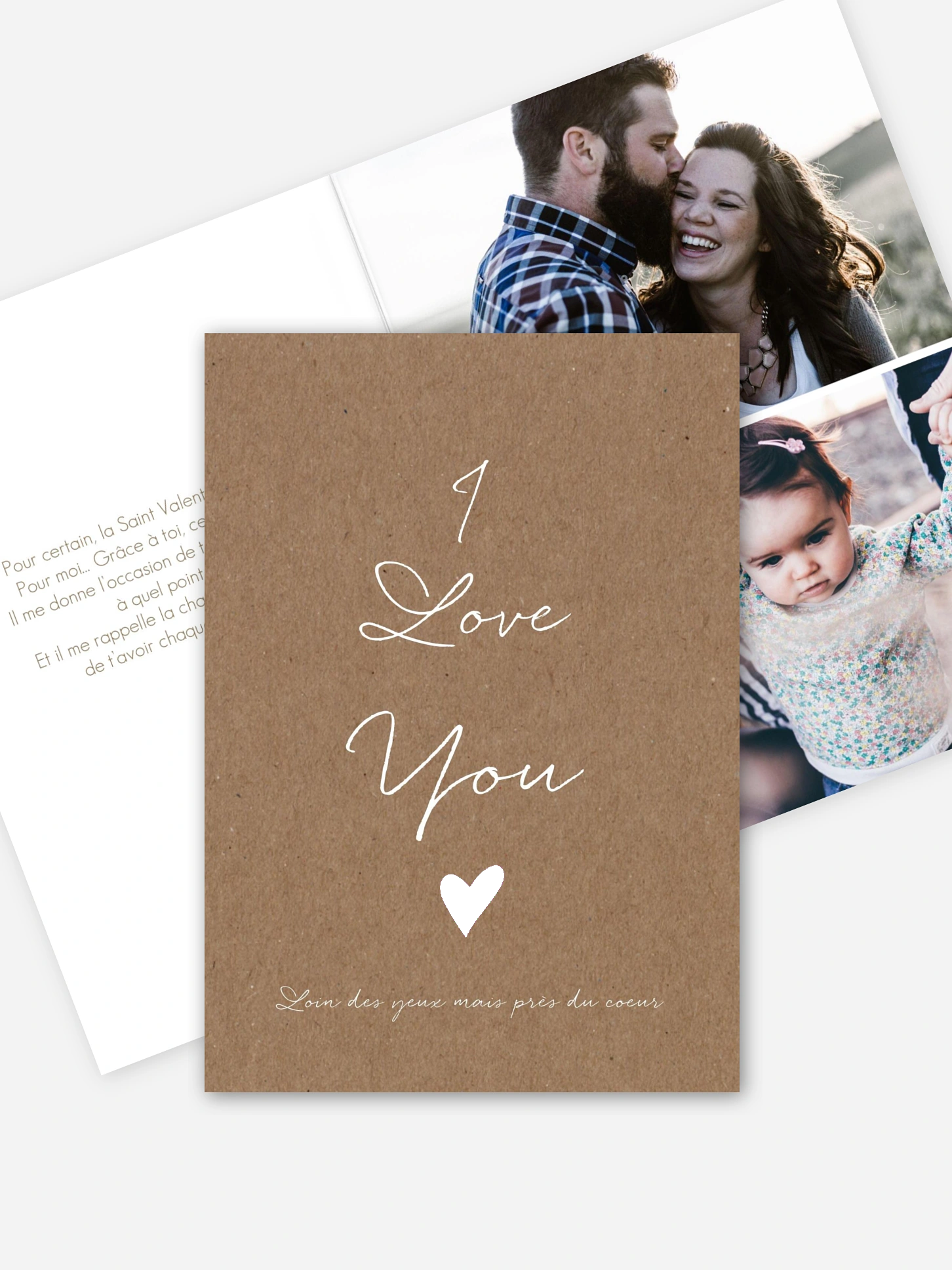 Carte Saint Valentin Juste un mot
