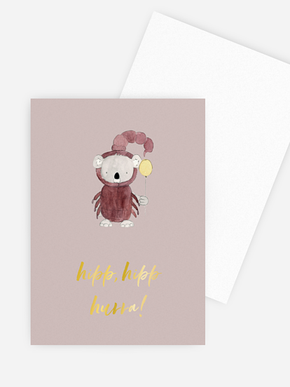 Grußkarte Hurra!