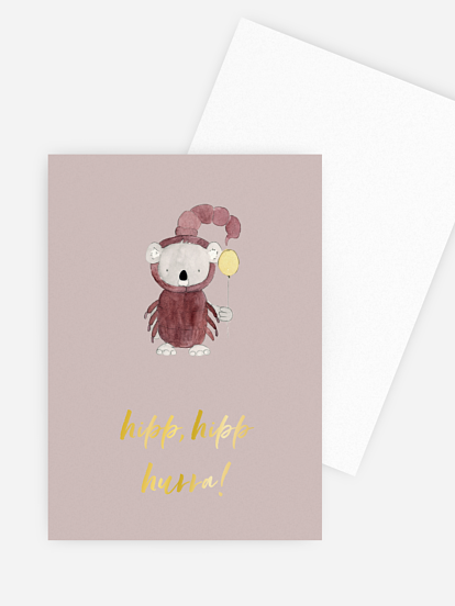 Grußkarte Hurra!