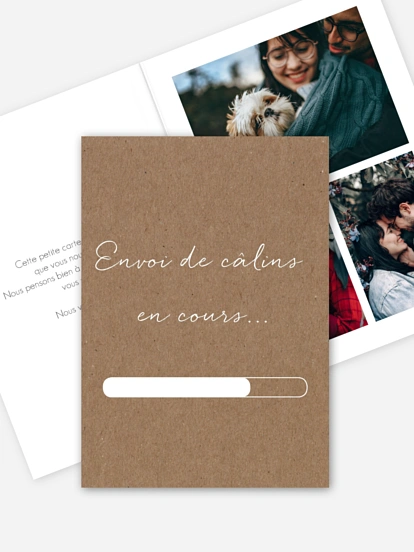 Carte de correspondance Câlins en chargement