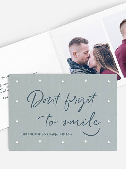 Grußkarte Smile
