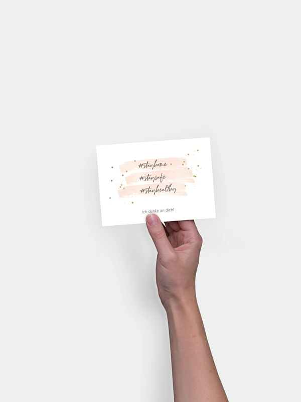 Postkarte Direktversand Stay Home