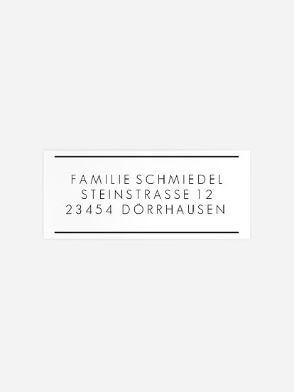 Absenderaufkleber Trauer Ostsee