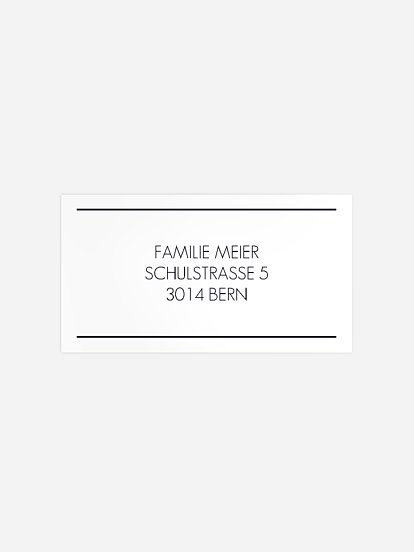 Empfängeraufkleber Trauer Ostsee