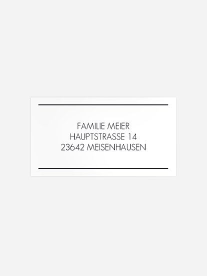 Empfängeraufkleber Trauer Ostsee