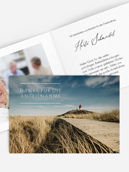 Trauerdanksagung Ostsee